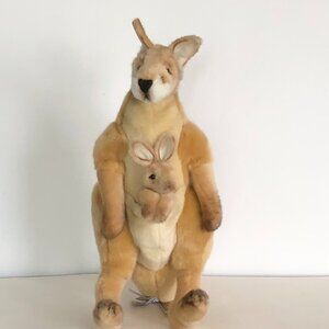 Hansa Handcrafted Red Kangaroo, Female Stuffed Animal Brand New w/ Tag